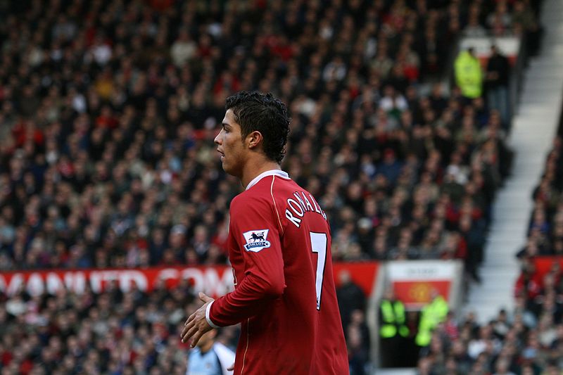 Cristiano Ronaldo w barwach Manchesteru United (2006)