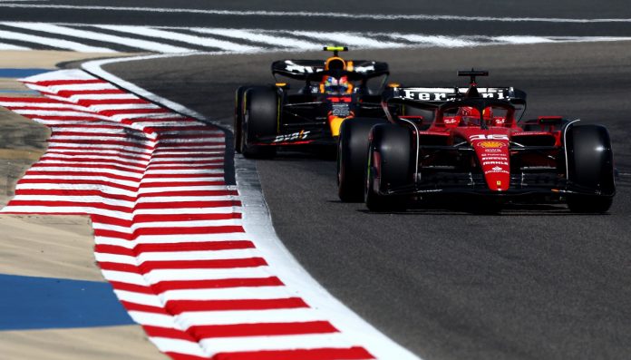 Ferrari vs Redbull on Bahrain track